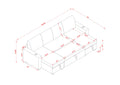 Sectional Sofa With Storage, 96