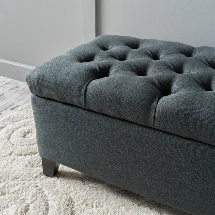Glouster Storage Ottoman V2 Dark Gray Birch Fabric