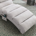 Coolmore Linen Massage Chaise Lounge Indoor With Remote Control,Ergonomic Electric Massage Long Lounger With 5 Modes For Office, Living Room,Bedroom Light Grey Light Grey Foam Linen