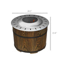 Outsunny Smokeless Fire Pit With Fireproof Mat, 20