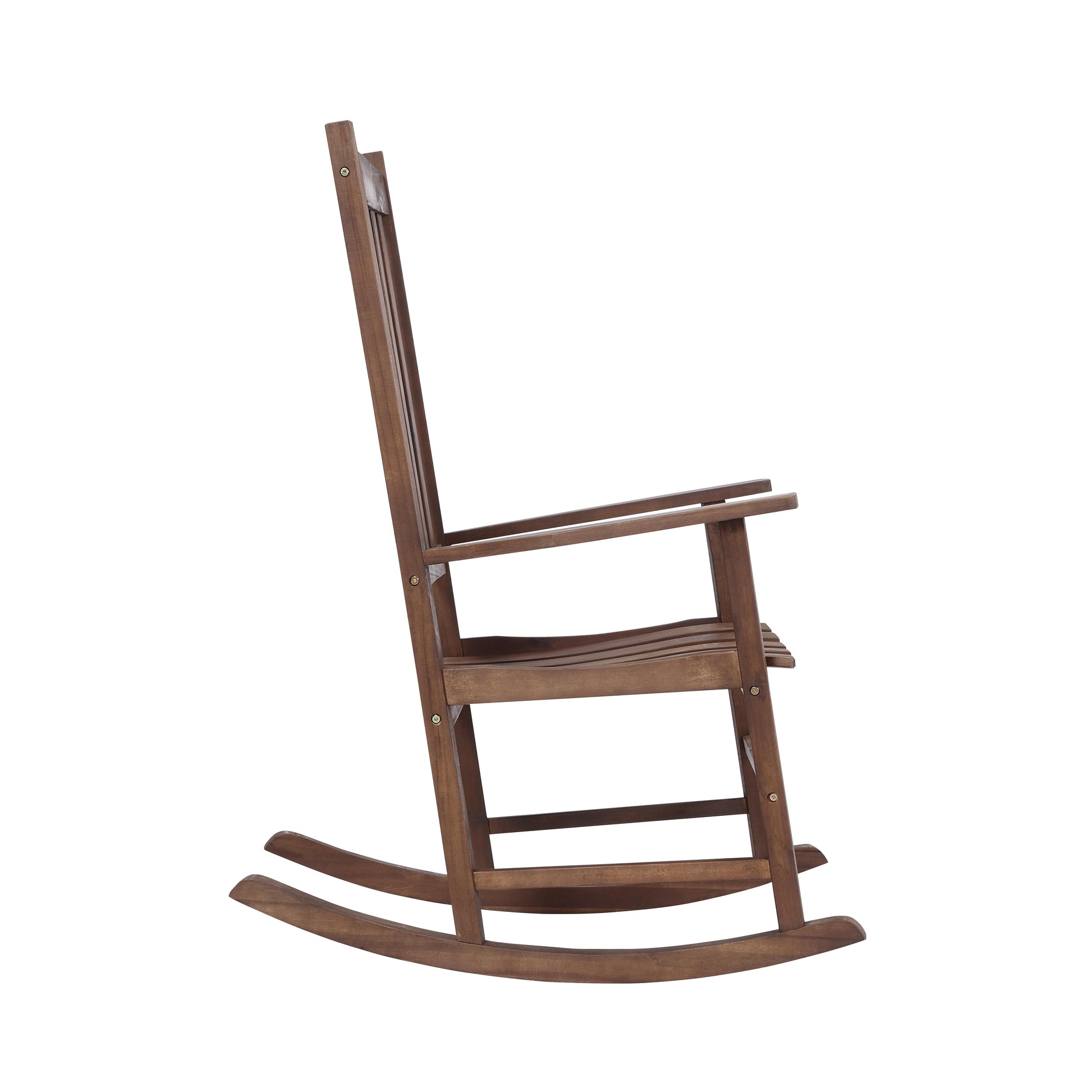 Outdoor Rocking Chair Patio Rocker Brown Brown Acacia Wood