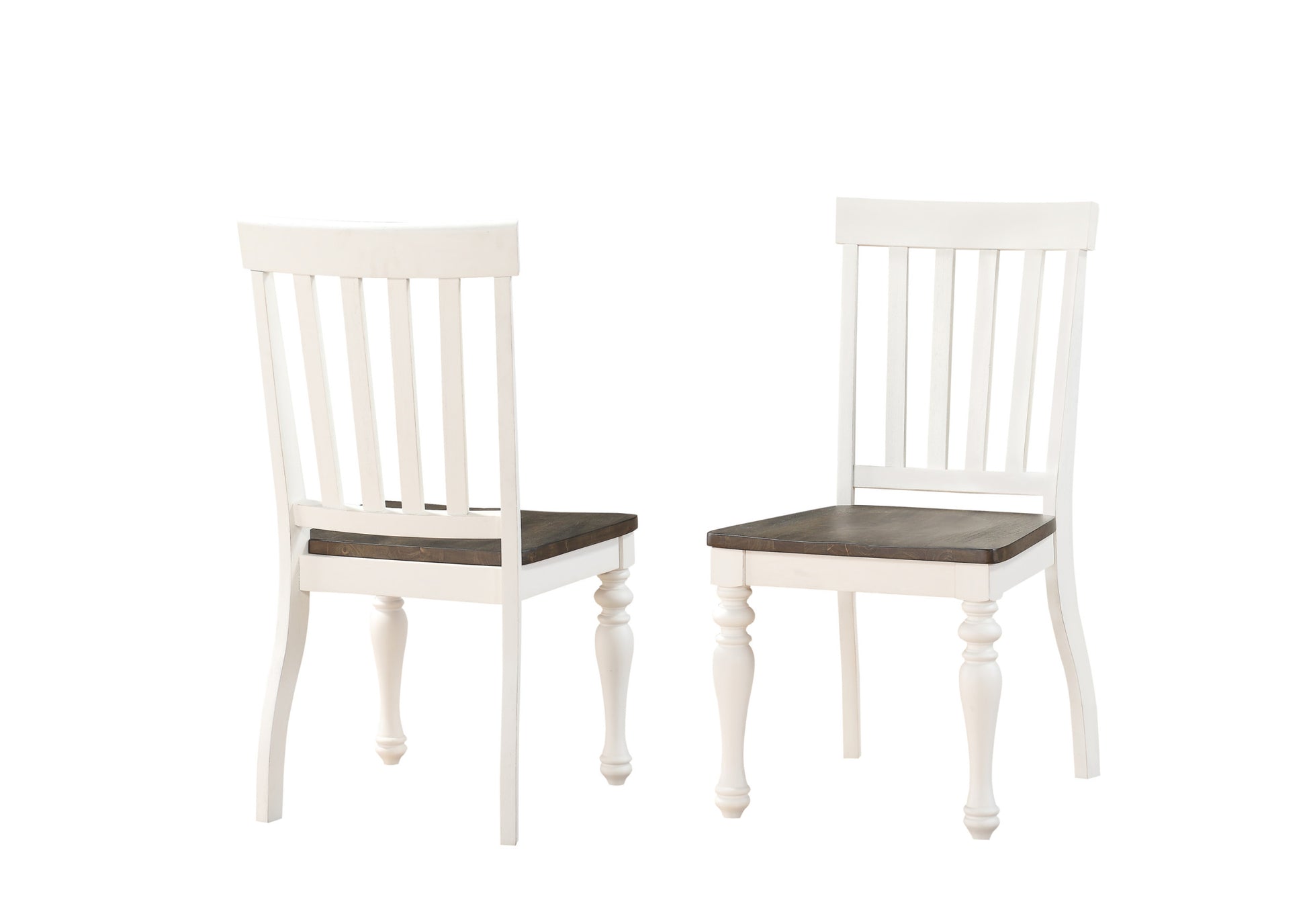 Joanna 5 Piece Dining Set Two Tone White Wood
