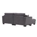 United Modular Sectional Sofa L Shaped Modular Couch With Reversible Chaise Modular Sofa Sectional Couch With Storage Seats Carbon Black Velvet 2 Seat