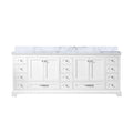 White Double Bath Vanity 84 In. W X 22 In. D, With Cultured Marble Top White Plywood Wood