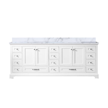 White Double Bath Vanity 84 In. W X 22 In. D, With Cultured Marble Top White Plywood Wood