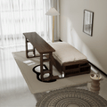 3 In 1 Convertible Sleeper Sofa Bed,Modern Velvet Loveseat Couch With Pull Out Bed,Small Beautiful Seat Futon Sofa Bed With Convertible Office Desk,Beige Beige Metal & Wood 2 Seat
