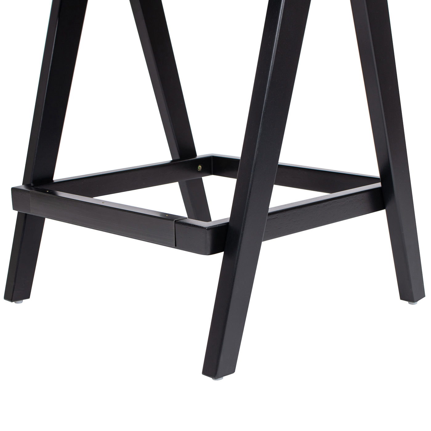 Milan 25.5" Modern Resin Webbing Back Bar Stool With Arms, Set Of 3, Ebony Black Boucle Black Foam Boucle