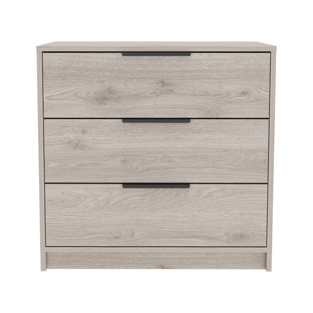 Kaia 3 Drawers Dresser, Superior Top Light Gray Gray Drawer 3 Drawers Bedroom Shelf Modern Particle Board Particle Board