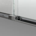 Semi Frameless Sliding Shower Door 56 60 In. W X 72 In. H, Bathroom Sliding Door With 5 16