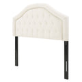 Queen&Full Sized Headboard Ivory Fabric