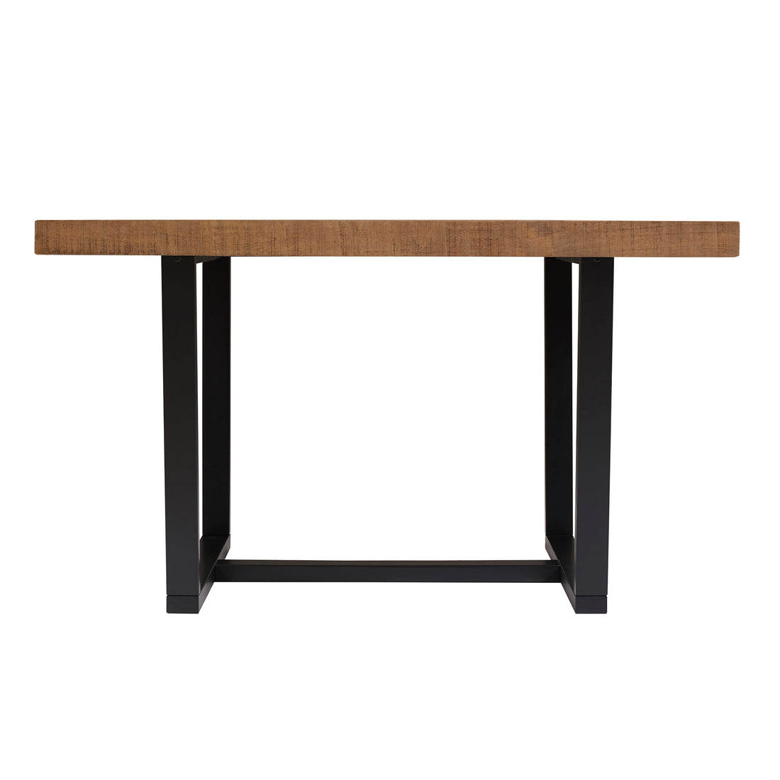 Rustic Metal And Solid Distressed Dining Table Rustic Oak Oak Pine