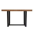 Rustic Metal And Solid Distressed Dining Table Rustic Oak Oak Pine