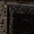 Thayer Single Panel Iron Fireplace Screen Black Primary Living Space American Design,Antique,Classic Iron