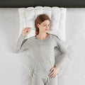 Overfilled Pillow Protector Single Piece King Size White Polyester