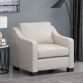 Club Chair Beige Fabric 1 Seat