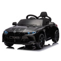 Bmw M4 12V Kids Ride On Toy Car 2.4G W Parents Remote Control,Three Speed Adjustable,Power Display, Usb,Mp3 ,Bluetooth,Led Light,Story,A Handle With Wheels And A Pull, Easy To Carry Black