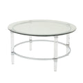 Round Coffee Table Clear Glass