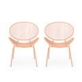 Elba Chair Set Of 2 Orange Iron