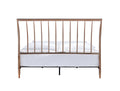 Copper Queen Bed With Slat Headboard Box Spring Not Required Queen Gold Metal Bedroom Slat Beds Metal