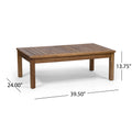 Laurel Outdoor 4 Seater Chat Set Seat & Coffee Table & Club Chair Teak Acacia Wood