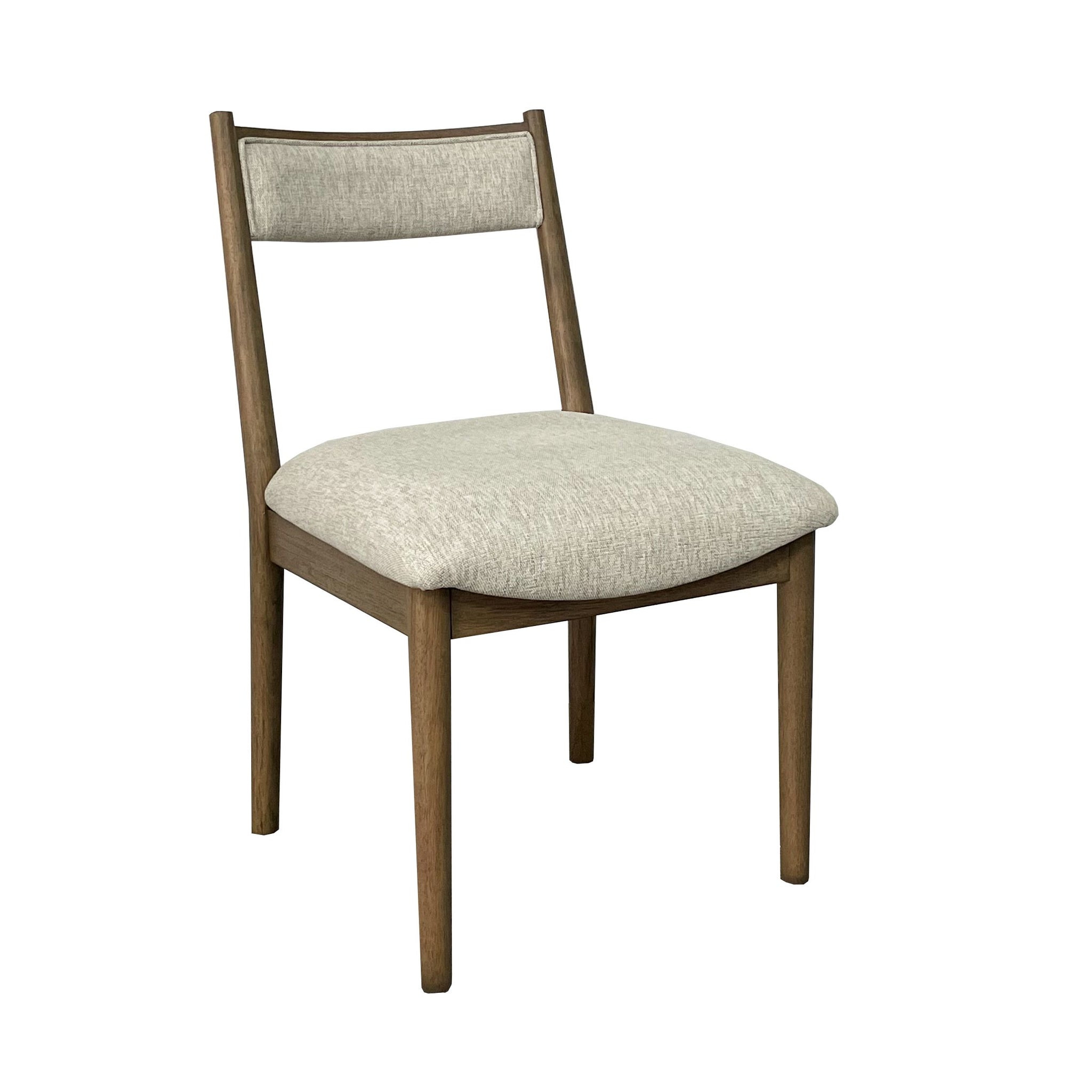 Latte Cresent Chair Set Of 2 Light Brown Solid Wood Mdf