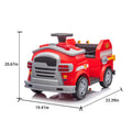 12V Kids Ride On Electric Car.Fire Engine Shape Design With Early Education Function,Human Vehicle Interaction With A Variety Of Fire Tools.Lights, Horns, And Sirens,Slow Start For Kids Aged 3 7. Red 50 99 Lbs Polypropylene