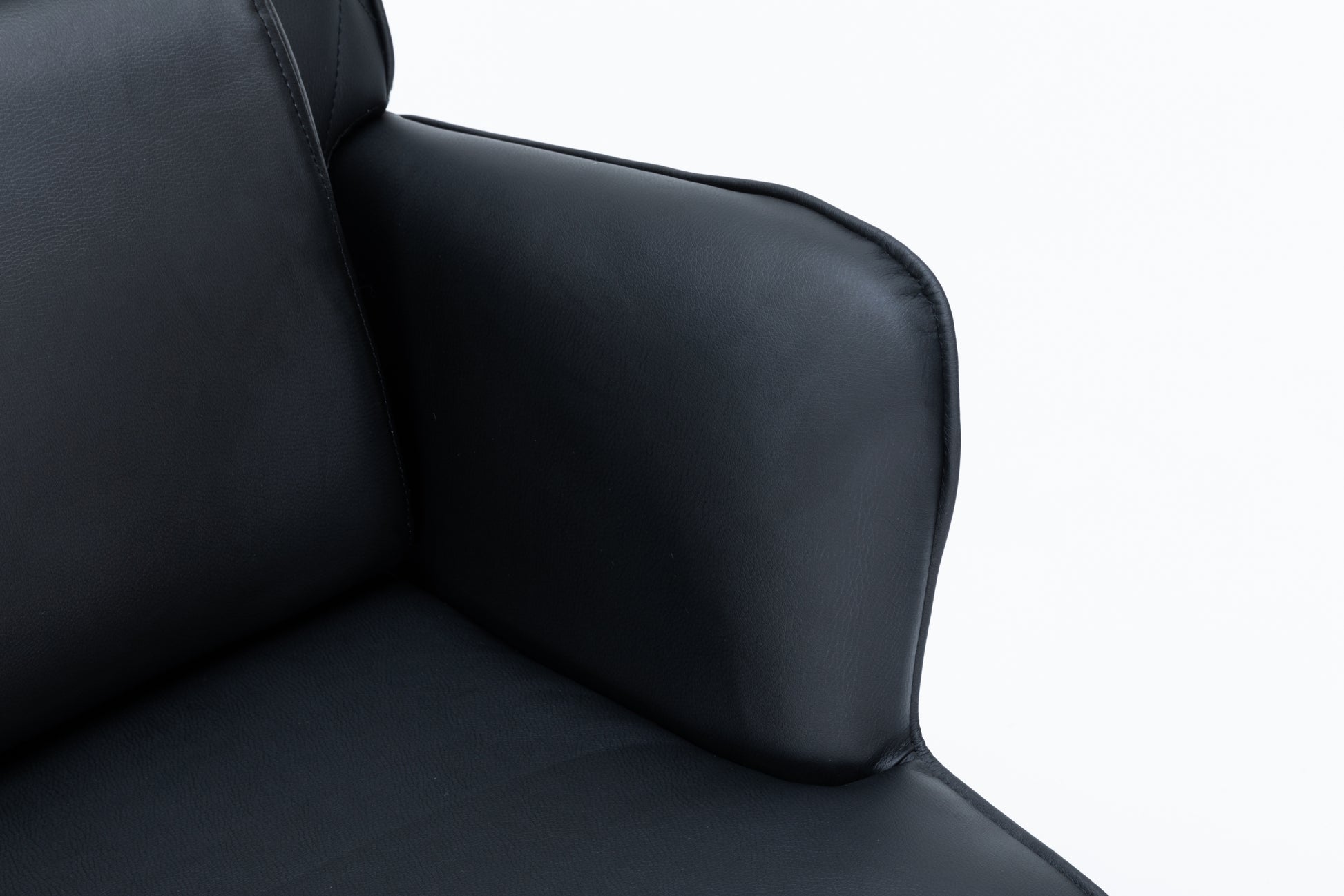 Rocking Chair, Glider Chair,Rocking Accent Chair With Lumbar Pillow And Ottoman For Nursery Living Room Bedroom Black Pu
