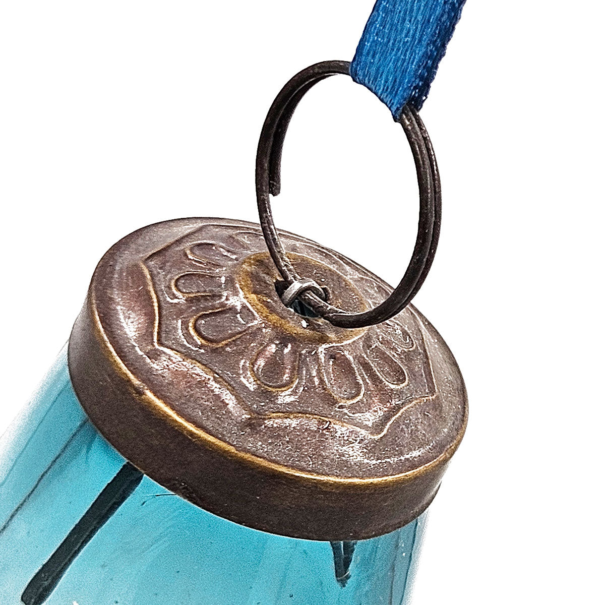 2" X 2" X 3.7" Luster Tear Drop Ornament, Glass Decorative Hanging Christmas Tree Ornaments For Holiday Party Decorations, Set Of 12 Blue Glass