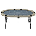 Soozier Poker Table Foldable, 70