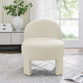 Hoop Gauze Lounge Chair With Sof Cushion And Backrest, Need To Be Assembled, Suitable For Living Room'Bedroomldining Roombeige 24.5