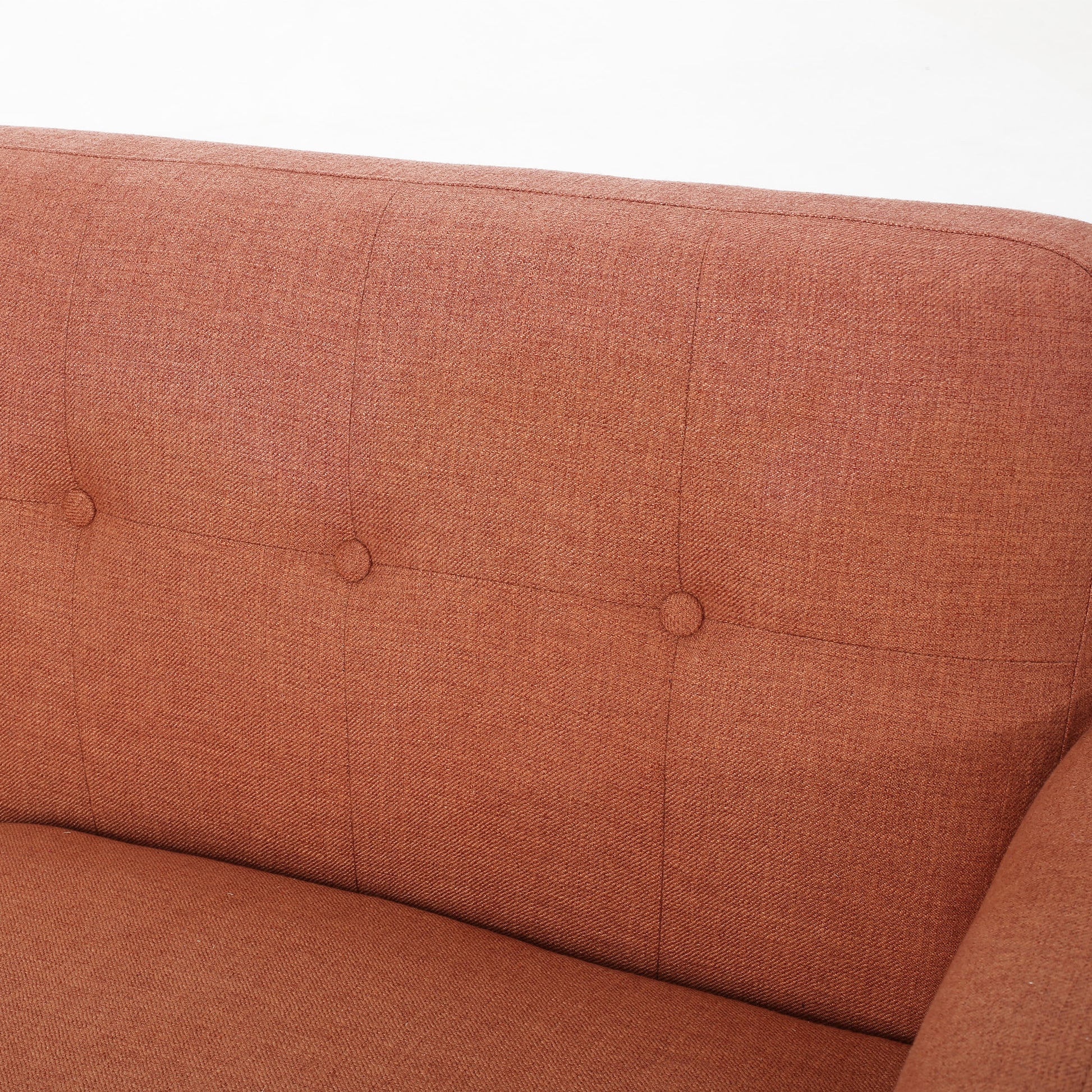 Sofa Burnt Orange Fabric