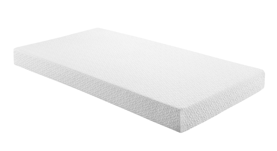 6 Inch Twin Size Bed Mattress Gel Infused Memory Foam Mattress, Firm, White, Mattress In A Box White Bedroom Foam Twin
