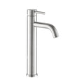 Bathroom Modern Tall Faucets Single Handle One Hole Lavatory Bathroom Sink Faucet Brushed Nickel Cartridge Valve Bathroom 1 Hole Faucets Stainless Steel