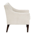Contemporary Living Room Furniture 1Pc Accent Chair Beige Button Tufted Fabric Upholstery Beige Primary Living Space Plywood