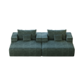 55 Inch Chenille Sponge Sofa Lounge Chair,No Assembly Required,Fluffy Modern Sleeper Chair For Indoor Living Room Bedroom Green Foam Chenille 1 Seat