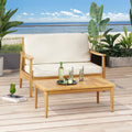 Willowbrook Seat Coffee Table Teak Acacia Wood