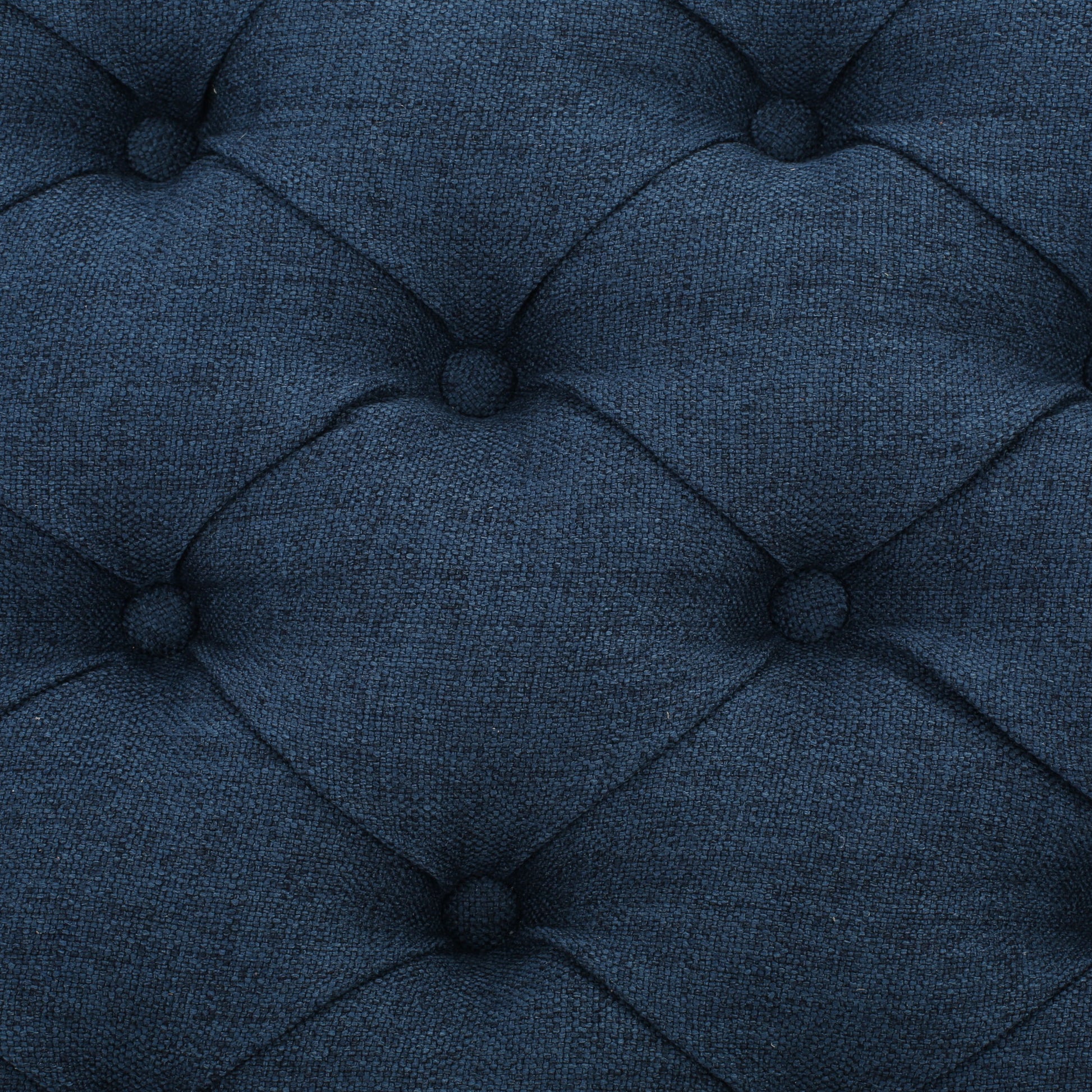 Guernsey Ottoman Navy Blue Fabric