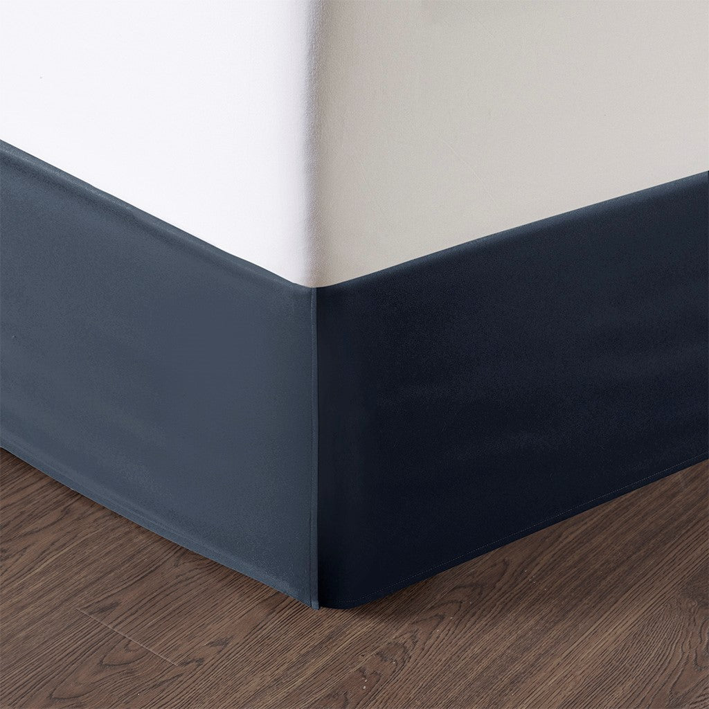 8 Piece Jacquard Comforter Set Navy Silver King King Navy Silver Polyester