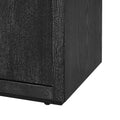 Distinctive Features Of A Four Door Cabinet Sideboard With Ash Veneer Suitable For Hallway, Entryway, Living Room Black Mdf