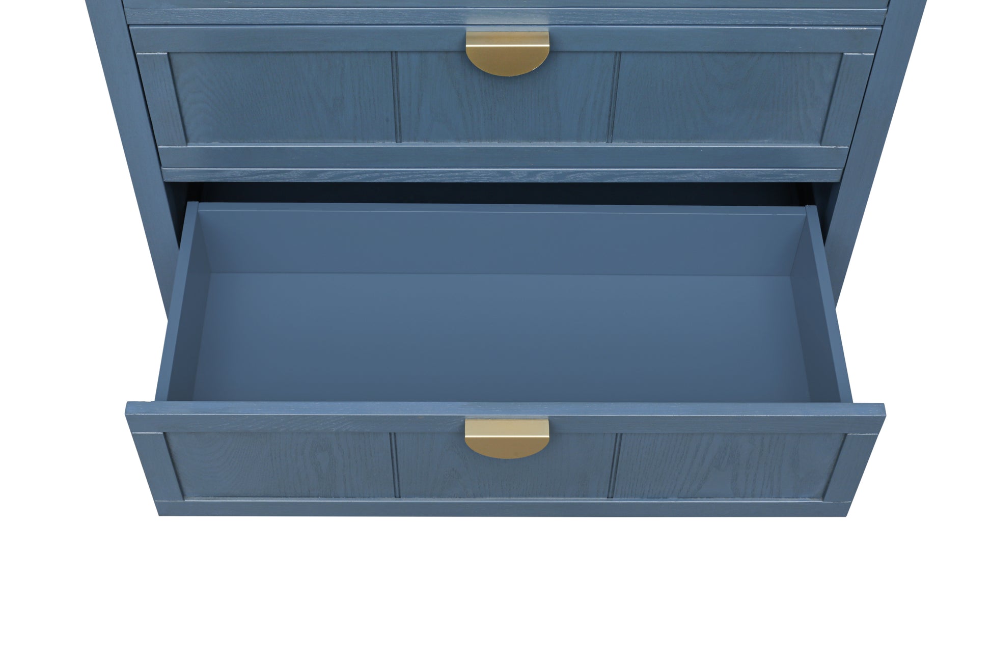 3 Drawer Cabinet, American Furniture,Suitable For Bedroom, Living Room, Study Blue Mdf