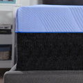 Refresh 12 Inch Hybrid Cooling Fast Responding Latex Foam And Coil Adult Mattress, Queen Size Blue Foam Foam Spring Queen