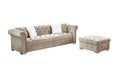 Reversible Sectional Sofa 4 Seater Oversized Convertible L Shaped Couch Velvet Sofa Couch Light Camel Velvet 4 Seat