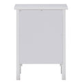 White Nightstand With Drawer White 1 Drawer Bedroom Rectangle Rustic Drawers Wood