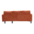 United Sectional Sofa Reversible Sectional Sleeper Sectional Sofa With Storage Chaise Orange Chenille