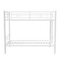 Bunk Bed Twin Over Twin Size With Ladder And High Guardrail, Able To Split, Metal Bunk Bed, Storage Space, Noise Free,White Box Spring Not Required Twin White Metal Metal