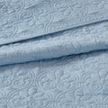 Reversible Bedspread Set Blue Queen Blue Cotton