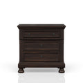 Dark Cherry Nightstand Two Drawer Cherry Solid Wood Mdf