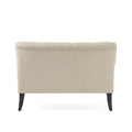 Nicole Kd Settee Light Beige Fabric