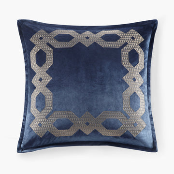 European Pillow Sham Navy 26X26" Navy Polyester