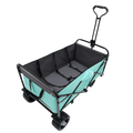 440Lbs Collapsible Foldable Wagon Cart With Strapping System ,Beach Wagon Utility Cart Utility Wagon Grocery Cart For Camping Shopping Sports Gardening Fishing Supports 3Pcs Plastic Liner Bag Blue